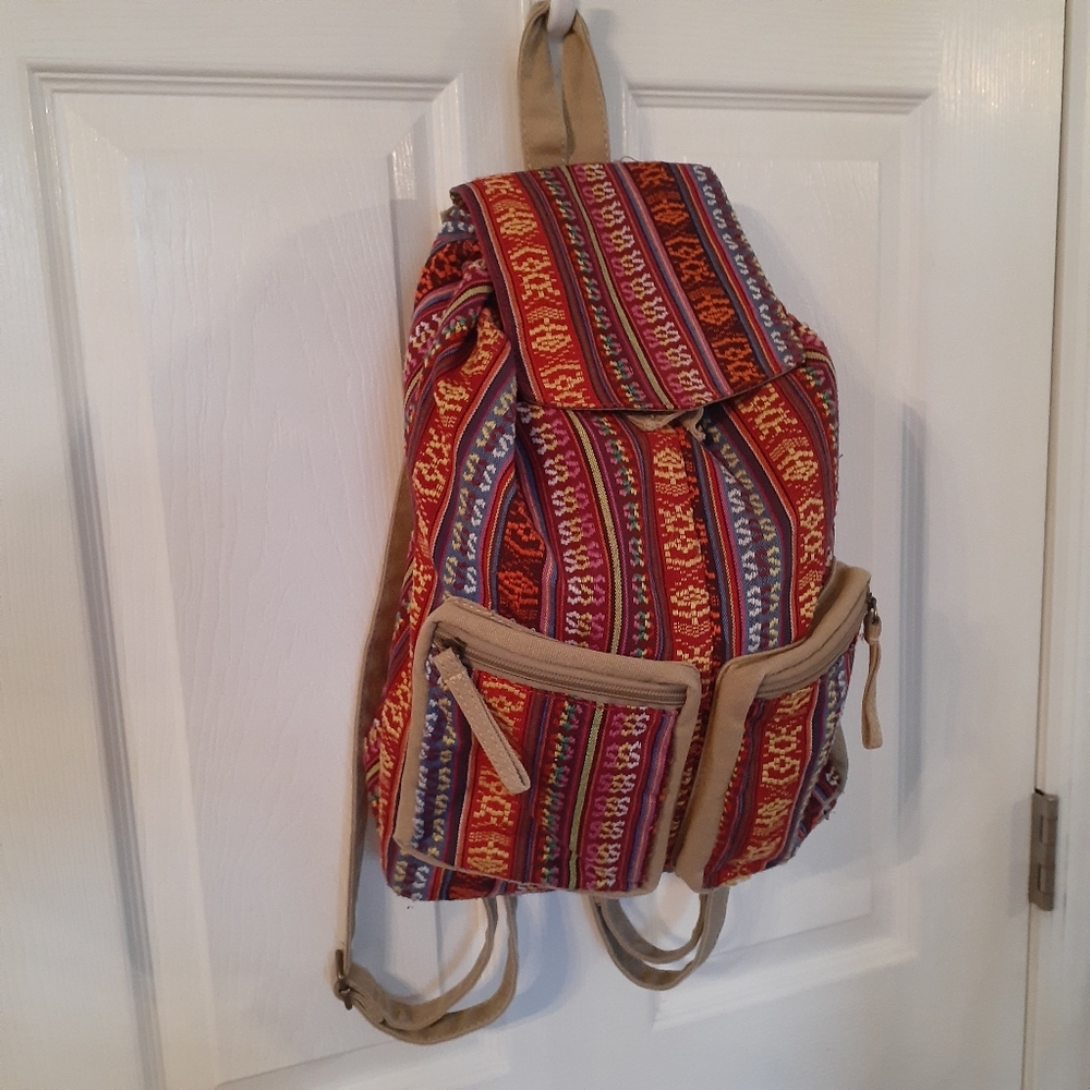 Hippie stonewashed back pack Y2K boho Mossimo Supply Co